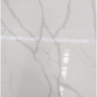 Cheap Price Calacatta Color Artificial Quartz Stone Countertop Slab Factory